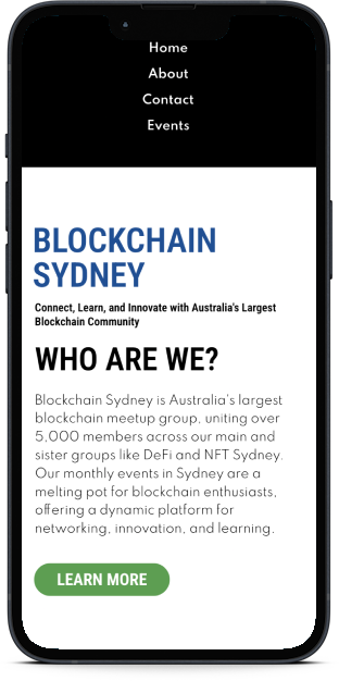 Blockchain Sydney in mobile