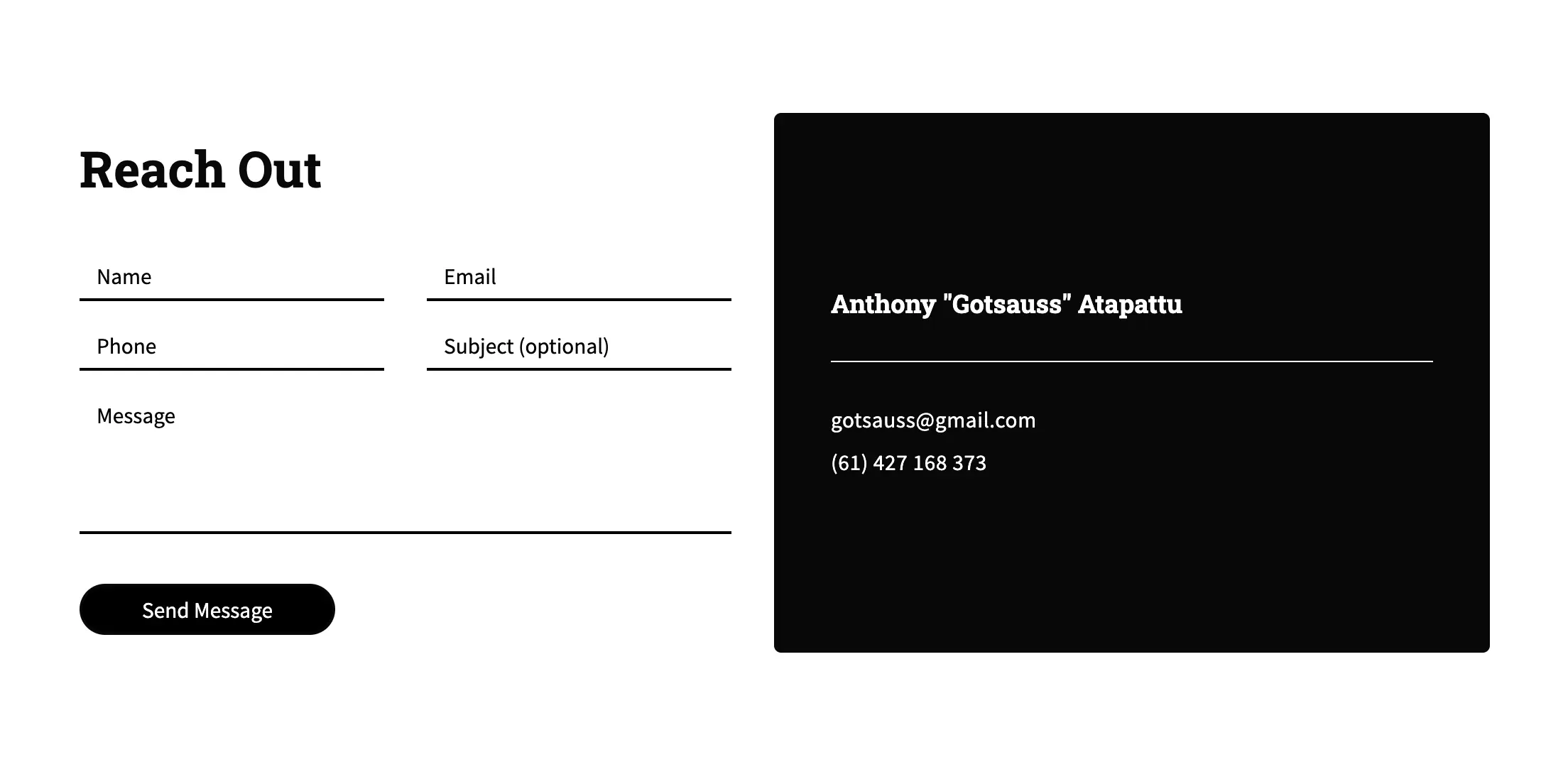 Gotsauss Contact Form
